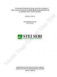 Image of Analisis Penerapan PSAK 109 pada Lembaga Amil Zakat Infak dan Shodaqoh (LAZISMU)