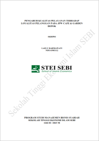 Image of Pengaruh Kualitas Pelayanan Terhadap Loyalitas Pelanggan pada JPW Cafe & Garden depok