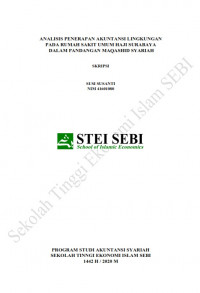Image of Analisis Penerapan Akuntansi Lingkungan di Rumah Sakit Umum Haji Surabaya dalam Pandangan Maqashid Syariah